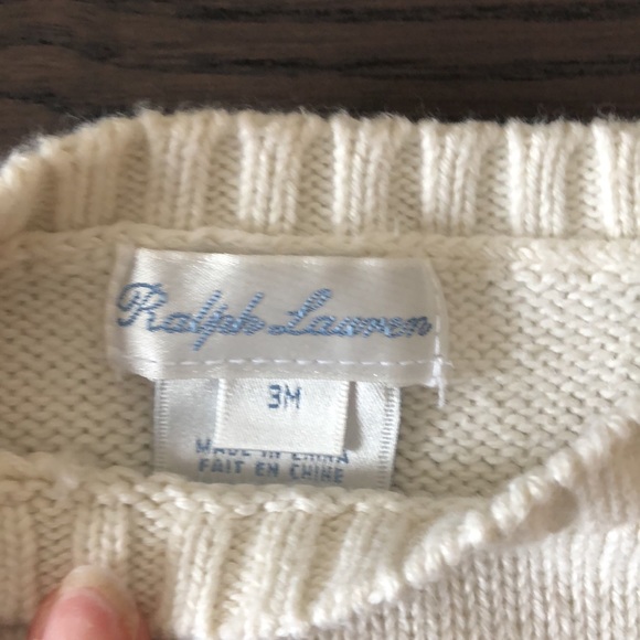 *SOLD ELSEWHERE*Polo Ralph Lauren 3 Month Sweater - Picture 3 of 3